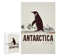 Creative Challenge - Antarctica Penguin Minimalist Travel, 1000 PCS, Jigsaw Puzzle for Adults, Mindful Gift for Adults, for Relaxing Solo Or Group Play