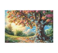 Creative Challenge Awaits with Fruit Four Seasons Tree Sunlight Forest Outdoor 1000 Piece Adult Puzzle Fun Engaging And Ideal for Home 1000 PCS（75x50cm）