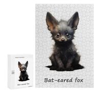 Creative Challenge - Bat Eared Fox, 300 PCS, Wooden Picture Puzzle for Grown-Ups, Festive Gift for Adults; for Shared Table Time