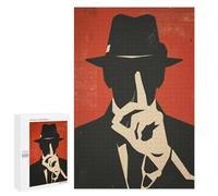 Creative Challenge - Be Cool Dont Talk with Me, 1000 PCS, Wooden Art Puzzle, Thoughtful Present - for Detail-Focused Puzzlers