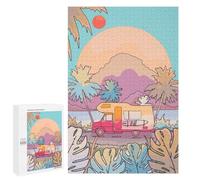 Creative Challenge - Camper Van Sunset Journey, 1000 PCS, Challenging Puzzle for Adults, Seasonal Gift - for Detail-Focused Puzzlers