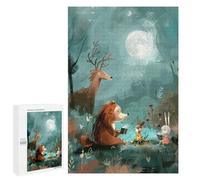 Creative Challenge - Campfire Stories - Cozy Forest Friends, 1000 PCS, Challenging Puzzle for Adults, New Year Decoration - for A Rewarding Weekend Challenge