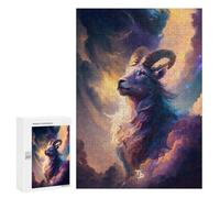 Creative Challenge - Capricorn Celestial Guardian, 300 PCS, Adult Wooden Jigsaw, Thoughtful Present; for Shared Table Time