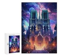 Creative Challenge - Cathedral Notre Dame Paris, 300 PCS, Challenging Puzzle for Adults, Holiday-Season Gift, for Relaxing Solo Or Group Play