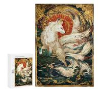 Creative Challenge - Celestial Kitsune’s Grace, 300 PCS, Decorative Jigsaw for Grown-Ups, Seasonal Home Décor, for Mindful Indoor Entertainment