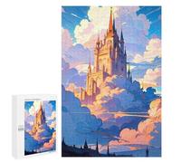 Creative Challenge - Cloudy Castle, 1000 PCS, Adult Tabletop Puzzle, New Year Gift - to Assemble, Frame And Display