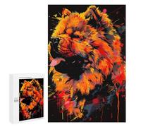 Creative Challenge - Colorful Bear Painting Artwork, 1000 PCS, Challenging Puzzle for Adults, Home Décor Activity; for Shared Table Time