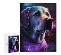 Creative Challenge - Cosmic Labrador Portrait-3, 500 PCS, Displayable Picture Puzzle, Family Puzzle Night - to Assemble, Frame And Display