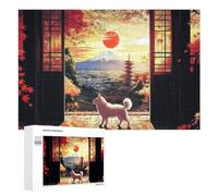 Creative Challenge - Cozy Fuji Chureito Pagoda, 1000 PCS, Jigsaw Puzzle for Adults, New Year Party Activity; for Couples, Friends And Family