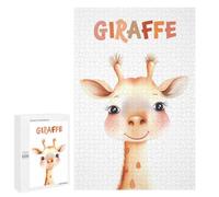 Creative Challenge - Cute Giraffe Animal Nursery, 1000 PCS, Jigsaw Puzzle for Adults, with A Decorative Finished Picture