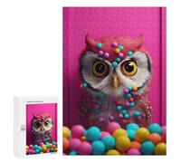 Creative Challenge - Cute Owl Bird Animals, 300 PCS, Decorative Jigsaw for Grown-Ups, Year-End Present - to Assemble, Frame And Display