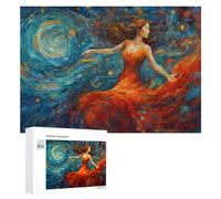 Creative Challenge - Dancing The Night Away, 300 PCS, Wooden Brain Teaser for Adults, Creative Indoor Hobby - for A Rewarding Weekend Challenge