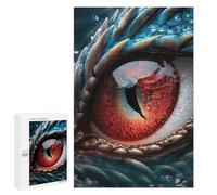 Creative Challenge - Dragon Eye Close-Up, 1000 PCS, Wooden Picture Puzzle for Grown-Ups, Mindful Gift for Adults, for Mindful Indoor Entertainment