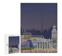 Creative Challenge - Dublin Travel Print, 500 PCS, Decorative Wooden Puzzle, Winter Gift, with A Decorative Finished Picture