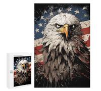 Creative Challenge - Eagle American Flag, 1000 PCS, Challenging Puzzle for Adults, New Year Puzzle Gift - for A Rewarding Weekend Challenge