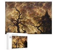 Creative Challenge - Enchanted Forest Under Stormy Skies, 300 PCS, Challenging Puzzle for Adults, Gift for Winter Evenings - to Assemble, Frame And Display