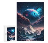 Creative Challenge - Everest Stellar, 300 PCS, Decorative Wooden Puzzle, Holiday-Season Gift; for Shared Table Time