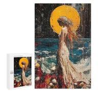 Creative Challenge - Expressionist The Birth of Venus - Bold Contemporary Art Reinterpretation, 1000 PCS, Adult Wooden Jigsaw, Gift for Puzzle Lovers, with A Decorative Finished Picture