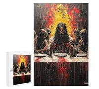 Creative Challenge - Expressionist The Last Supper - Bold Contemporary Art Reinterpretation, 1000 PCS, Decorative Jigsaw for Grown-Ups, Festive Gift for Adults, for Relaxing Solo Or Group Play