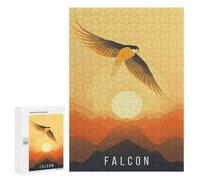 Creative Challenge - Falcon On The Sun Rise, 300 PCS, Wooden Brain Teaser for Adults, Festive Gift for Adults, for Mindful Indoor Entertainment