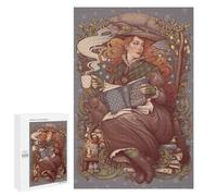Creative Challenge - Folk Wicces Gonna Witch, Design by Medusa Dollmaker in ..., 1000 PCS, Decorative Wooden Puzzle, Gift for Puzzle Lovers - for A Rewarding Weekend Challenge