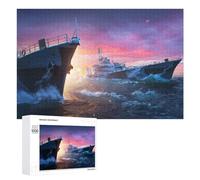 Creative Challenge - French Destroyer, 1000 PCS, Jigsaw Puzzle for Adults, Seasonal Home Décor; for Shared Table Time