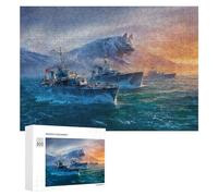 Creative Challenge - German Destroyers, 300 PCS, Jigsaw Puzzle for Adults, New Year Party Activity; for Couples, Friends And Family