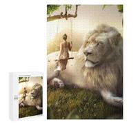 Creative Challenge - Giant Lion, 1000 PCS, Wooden Picture Puzzle for Grown-Ups, Creative Indoor Hobby, with A Decorative Finished Picture