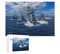 Creative Challenge - Grand Naval Fleet Marches, 300 PCS, Challenging Puzzle for Adults, Holiday-Season Gift, for Relaxing Solo Or Group Play