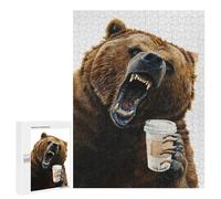 Creative Challenge - Grizzly Mornings, 500 PCS, Decorative Jigsaw for Grown-Ups, Year-End Present - to Assemble, Frame And Display