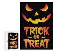 Creative Challenge - Halloween Jack-o-Lantern, 300 PCS, Adult Wooden Jigsaw, Weekend Puzzle Project, for Screen-Free Relaxation at Home