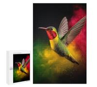 Creative Challenge - Hummingbird in Flight, 1000 PCS, Wooden Art Puzzle, New Year Decoration; for Couples, Friends And Family