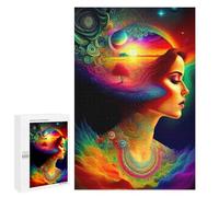Creative Challenge - Lady Synesthesia Percepts, 1000 PCS, Wooden Picture Puzzle for Grown-Ups, New Year Puzzle Gift; for Couples, Friends And Family