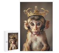 Creative Challenge - Little Monkey King, 1000 PCS, Adult Wooden Jigsaw, Winter Gift; for Couples, Friends And Family