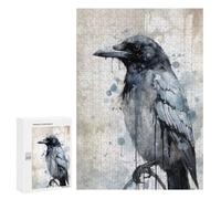 Creative Challenge - Magpie Beauty Watercolor, 300 PCS, Wooden Brain Teaser for Adults, Mindful Gift for Adults - for Detail-Focused Puzzlers