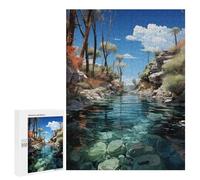 Creative Challenge - Maldivian Serenity, 500 PCS, Displayable Picture Puzzle, Winter Gift; for Shared Table Time