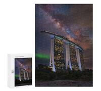 Creative Challenge - Marina Bay Sands Under The Milky Way, 300 PCS, Wooden Picture Puzzle for Grown-Ups, Festive Gift for Adults; for Shared Table Time