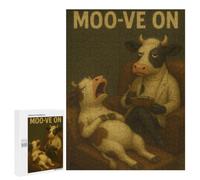 Creative Challenge - Moo-ve On Therapy, 500 PCS, Wooden Art Puzzle, Gift for Winter Evenings - for Quiet Evenings And Focused Play