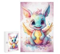 Creative Challenge - My Little Dragon Friend, 1000 PCS, Adult Picture Puzzle, Home Décor Activity - for A Rewarding Weekend Challenge
