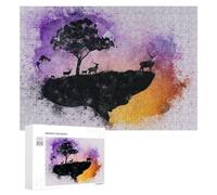 Creative Challenge - Nature's Harmony A Whimsical Landscape, 300 PCS, Challenging Puzzle for Adults, Holiday-Season Gift, for Relaxing Solo Or Group Play