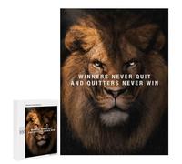 Creative Challenge - Never Quit Motivation, 500 PCS, Adult Tabletop Puzzle, New Year Gift - to Assemble, Frame And Display