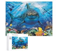 Creative Challenge - Ocean Life Underwater Scene, 500 PCS, Challenging Puzzle for Adults, Holiday-Season Gift, for Relaxing Solo Or Group Play