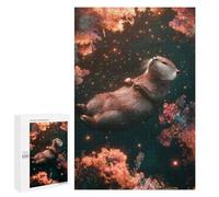 Creative Challenge - Otter in A Starry Water, 1000 PCS, Wooden Brain Teaser for Adults, Weekend Puzzle Project, for Screen-Free Relaxation at Home