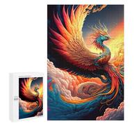 Creative Challenge - Phoenix Rising Art Print -2, 1000 PCS, Decorative Jigsaw for Grown-Ups, for A Rewarding Weekend Challenge