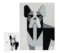 Creative Challenge - Pit Bull, 500 PCS, Decorative Wooden Puzzle, Winter Gift, with A Decorative Finished Picture