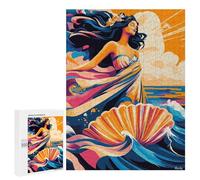 Creative Challenge - Pop Art Vision of The Birth of Venus, 500 PCS, Challenging Puzzle for Adults, New Year Gift, for Screen-Free Relaxation at Home