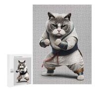 Creative Challenge - Ready to Fight, 500 PCS, Wooden Jigsaw Puzzle for Adults, New Year Puzzle Gift - to Assemble, Frame And Display
