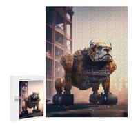 Creative Challenge - Robotic Bulldog in Industrial Setting, 500 PCS, Jigsaw Puzzle for Adults, Festive Gift for Adults - for Detail-Focused Puzzlers