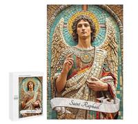 Creative Challenge - Saint Raphael Archangel, 1000 PCS, Wooden Picture Puzzle for Grown-Ups, Festive Gift for Adults; for Shared Table Time