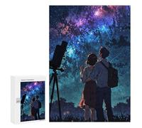 Creative Challenge - Shared Wonder Under Star, 300 PCS, Challenging Puzzle for Adults, New Year Gift, for Screen-Free Relaxation at Home